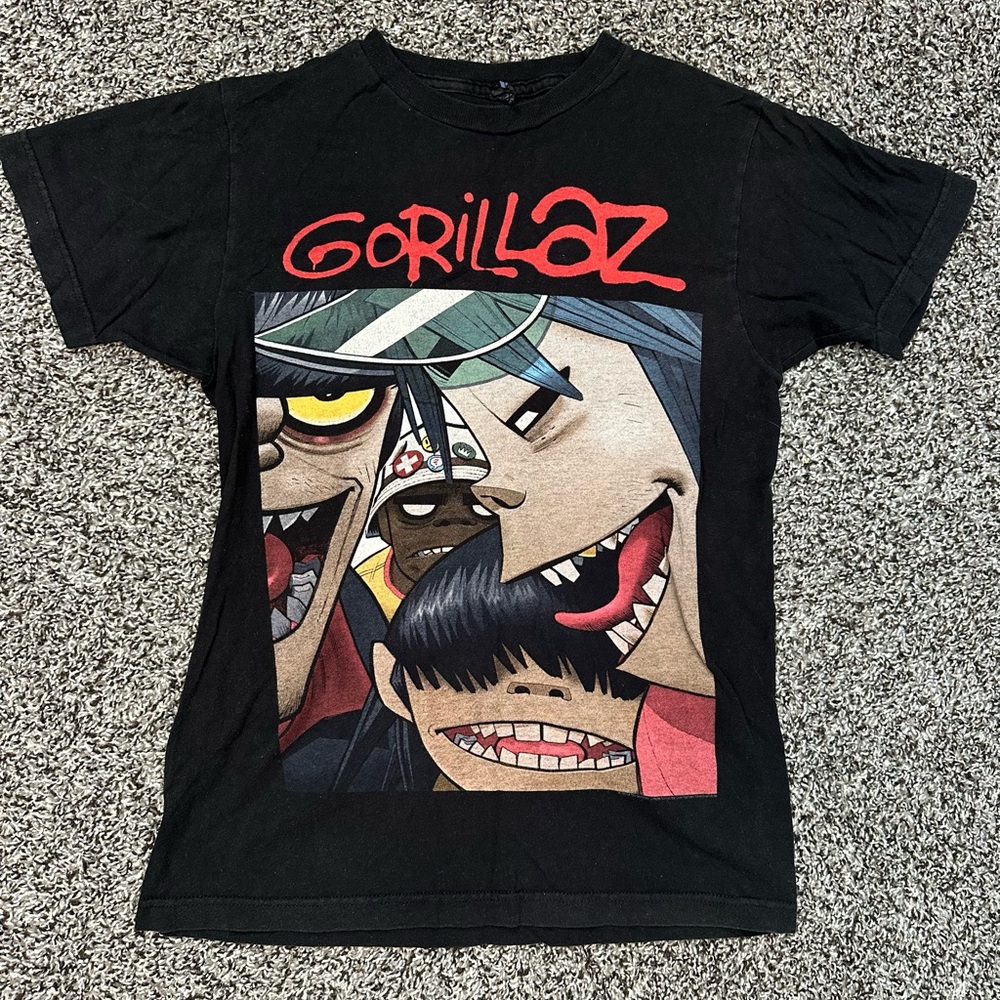 XSmall vintage 2012 Gorillaz anime characters band tee